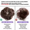 Bellahair 100 cabello humano Scrunchie moño postizo pelo rizado ondulado extensiones de cabello de cola de caballo moños de pelo de donut 1b48273060si2877691