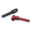 DHL Aluminium Alloy Metal Snuff Snorter Dispenser Nasal Tube Bottles 70mm Rökning Snuff Straw Sniffer Snorter Nasal Pipe