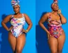 Damen große Damen-Bademode in Übergröße von Fatso, hohe Taille, mit einteiligem Bikini, neueste Mode, große, extra große Bikinis, Bikini-Sets