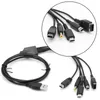 100 pièces chargeur de câble de charge USB pour GBA SP WII U 3DS NDSL XL DSI PSP 5 en 1