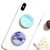 Universal 3M Lim Grip Stand Holder Epoxy Marble Stone Flower Bracket för mobil mobiltelefon iPhone Samsung mobiltelefon Huawei5943461