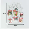 흰색 플라스틱 가족 사진 프레임 벽 매달려 그림 홀더 디스플레이 홈 장식 선물 30x37cm에 이상적