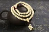 108*8mm Natural Sandalwood Buddhist Buddha Meditation 108 beads Wood Prayer Bead Mala Bracelet Women Men Jewelry