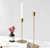 Złoty metalowe świeczki posiadacze nowoczesny styl świeczki uchwyt weselny dekoracji stół bar party home decor candlestick