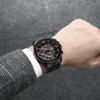 CWP Nibosi Men يشاهد Chronograph Mens Sport Watch العسكري الكوارتز الإبداعي الكبير على مدار الساعة Relogio Masculino Reloj Hombre