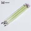 Luminous Smoking Glass Pencial Dabber with Colorful Roving Glow in Dark Noctilucent Sand Inside for Dab Rig Bong 749