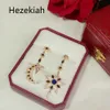 Gli orecchini d'argento di Hezekiah S925 liberano il trasporto la luna e gli orecchini delle stelle ballano il partito Orecchini di qualità superiore femminili