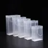 8 Rozmiar Frosted PVC Plastikowe torby na prezenty z uchwytami wodoodporne przezroczyste torbę PVC przezroczystą torebkę Party Favors Torka niestandardowe logo