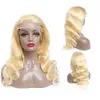 Brazilian Body Wave Helspets Peruker 613 Blont människohår Glueless Spets Front Peruker För Kvinnor Raka Förplockade Frontal Spets Peruker Hår Rea