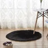 Skräddarsydd hushållsimmitation ull matta runda nordiska sovrummet plysch mattor mat matta