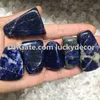 500g vente en gros 30-50mm cristal de sodalite naturel irrégulier pierres roulées en vrac lot poli veines bleues minéraux roches nettoyage des chakras de la gorge