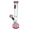 Girl's kitty garden bongs Cute l glass bong pink glass dabs rigs kitty glass water pipes straight Recycler water pipe oil rig 14mm joint
