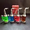 Résine fumer pipe à eau narguilé fumée tabac main 4 couleurs pour tuyaux en métal bouteille acrylique Bongs recycleur plate-forme pétrolière barboteurs