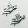 50 teile/los Phoenix Vögel Legierung Charms Anhänger Retro Schmuck Machen DIY Schlüsselbund Alte Silber Anhänger Für Armband Ohrringe Halskette 35*22mm