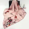 New 70cm SQUARE 100% Real Pure SILK SCARF Silk Satin Neckerchiefs factory sale 10 pcs/lot #4124