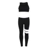 Girls Sportswear Solid Color Yoga Set Stitching Running Fitness Jogging Tshirt Leggings Pilates Set Ballet Dance Fitness Wear2995289