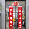 DHL Christmas Door Banner Porch Sign Christmas Decoration For Home Merry Christmas Ornaments 2019 Navidad