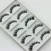 5 par Fałszywe rzęsy Faux Mink Lashes Soft Cross Messy Naturalne Grube Fake Eye Lash Makeup Eyelas