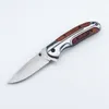 new Browning DA43 Folding knife 3Cr13 Blade Rosewood Handle Titanium Tactical Knife Pocket Camping Tool fast open Hunting Knife Survival Kni