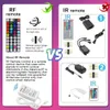 RGB LED Strip Light 5050 5M 10M IP20 LED LED LED RGB LEDS Taśma LED Wstążka Elastyczna RF Bluetooth Controller DC12V Adapter