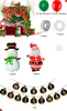 12 inch Santa Claus HAPPY BIRTHDAY Foil Balloons Birthdays Party Decoration Kids Christmas Alphabet Air Balloon