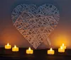 120 sztuk LED Tealight Tea Candles Bezpłomne światło żółty Niebieski Czerwony Ciepły Biały Bateria Opierany Wedding Birthday Party Christmas Decoration