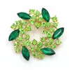 Marque belle couleur cristal strass guirlande fleur broche broches pour dame en différentes couleurs livraison gratuite