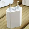 5 V 1A Port USB Wtyczka EU Kaczka Ładowarka Głowy Strona główna Travel Travel Zasilanie Zasilanie Adapter dla iPhone X 8 7 6 6Plus 500PS