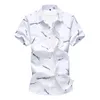 Men's Casual Shirts 2021 Summer Men's Print Shirt Fashion Hawaii Short Sleeve Male Brand Clothes Plus Size 5XL 6XL 7XL1