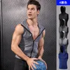 Maglie in esecuzione 2021 Giacca da pallacanestro con cappuccio da uomo Felpa senza maniche Felpa con cappuccio Gyms Gyms Sport Gilet