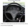 Black Suede Hand Sew Comfortable Soft Steering Wheel Cover for BMW E36 19962000 E46 19982000 Z3 E367 199519999281799