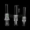 Expédition DHL !!! 10mm 14mm 18mm 19mm Quartz Tip Pour NC Quartz Tips Avec Keck Clip Pour Verre Eau Bongs Dab Rigs Pipes Fumer