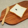 Coltello da burro in legno Coltello da formaggio a forma di dente Coltelli da torta alla frutta in stile giapponese