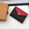 O teste novo estilo carteira de couro de couro multicolor bolsa curta carteira curta bolsa policrom￡tica lady titular cl￡ssico mini z￭per p2820