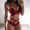 2019 Bikini push-up Sexy design benda nera Costume da bagno bikini Halter donna Vita bassa Costumi da bagno donna nuoto Biquini brasiliano