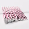 10pcs Makeup brushes Set Pink Powder Eyelashes Contour Eyeshadow Beauty Tools Make up brush kit with Cosmetic bag