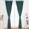 Modern Blackout Curtains for Living Room Bedroom Curtains for Window Treatment Drapes Solid Blackout Curtain Finished Blinds275A