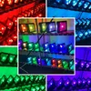 LED RGB Flood Light 10W-200W Luci cambia colore per esterni con telecomando IP65 Impermeabile dimmerabile Wall Washer Light Flood Lamp