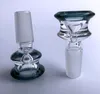 Le plus récent verre Bong bol en verre Star Screen Bowl vert 10mm 14mm 18mm bol de tabac sec pipes colorées