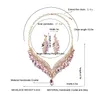 Nuovi accessori per corone da sposa Diademi Collana per capelli Orecchini Accessori Set di gioielli da sposa Prezzo economico Moda stile Sposa DRO329