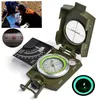 Multifunctional Compass All Metal Military Waterproof High Accuracy Compass with Bubble Level for Outdoor Camping Hiking