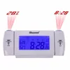 ChaoWei Digital Alarm Clock LCD Screen EL Backlight Snooze Dual Projection Table Clock Clapping Voice Controlled Watch Wall-Projection table