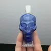 Hookah colored glass skull bones hookah/glass bong, send accessories, color random delivery