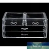 Clear Makeup Case Drawer grid Cosmetic Organizer Jewelry Storage Acrylic Box