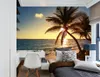 Seashore Coco Island Landschap Achtergrond Muur Moderne Woonkamer Wallpapers