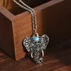 Bohimian Gypsy pendant Necklace Imitation Thai Silver Plated Mascot Elephant Rhinestone Sun moon Elegant Bohemia Designer Jewelry 9172567