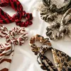 Femme Girl Elastic Streamer Bandbands Scrunchie Accessories Srunchies Striped Leopard Print Turban Ponytail Herder Ties