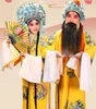 Nowy Beijing Ancient Opera Emperor Empress Dragon i Phoenix Podwójne Drape Stage Troupe Performance Costume Imperial Crown Phoenix Coronet