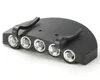 5 Leds Cap Hat Light Clip-On 5 LED Fishing Camping Head Light HeadLamp Cap with 2* CR2032 cell Batteries