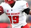 New Mexico Lobos NMU College Football Maglie Miles Kendrick Nathaniel Jones Sherod White Christian Washington Geordon Porter Luke Wysong Jerrick Reed II Wysong 4X